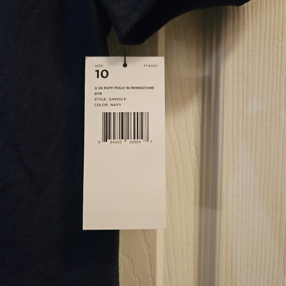 French Toast Girls Navy Polo Shirt, Sz 10 - Picture 4 of 8